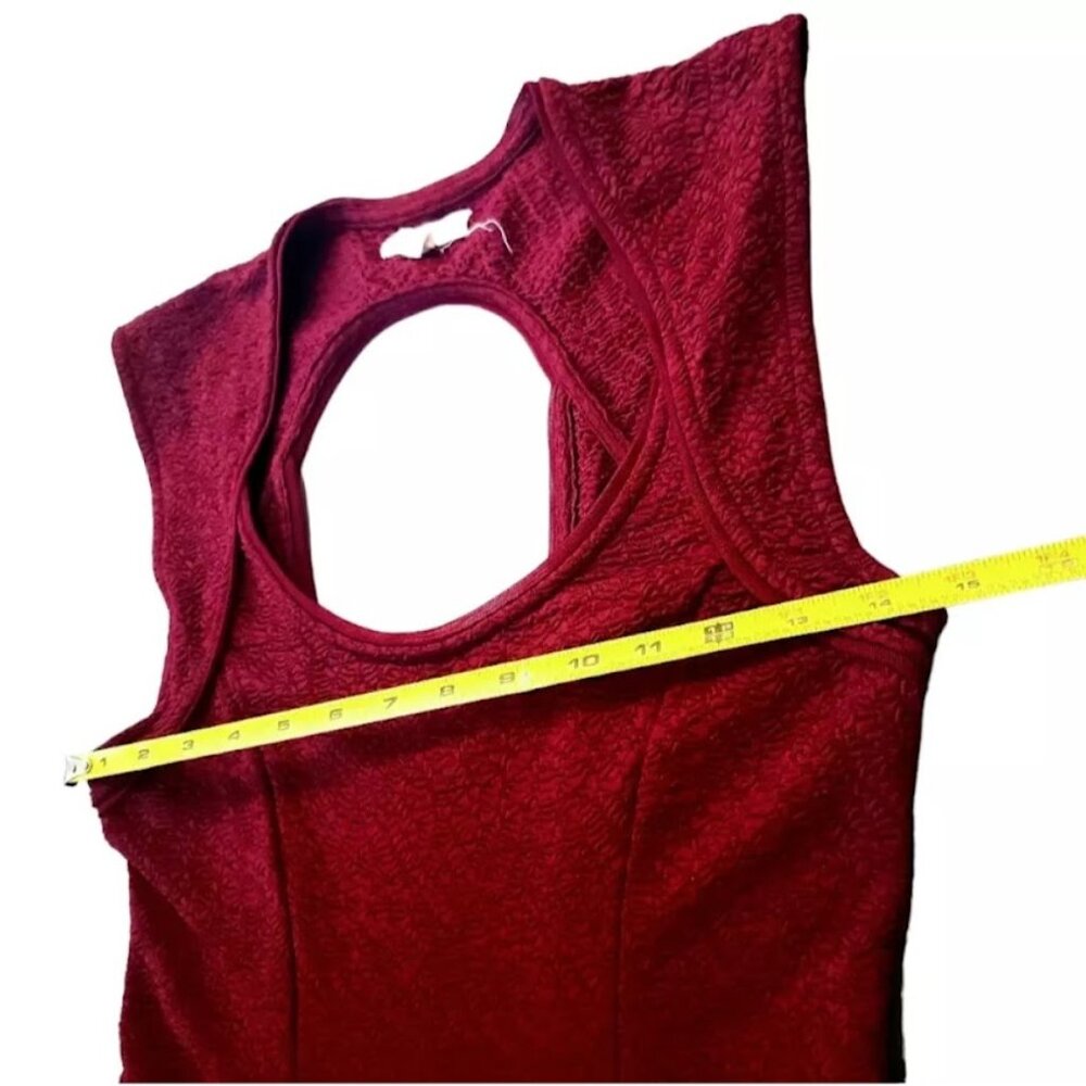 URBAN OUTFITTERS / SILENCE + NOISE Dress, Red Nylon Sleeveless Boho Casual, M - Picture 11 of 14
